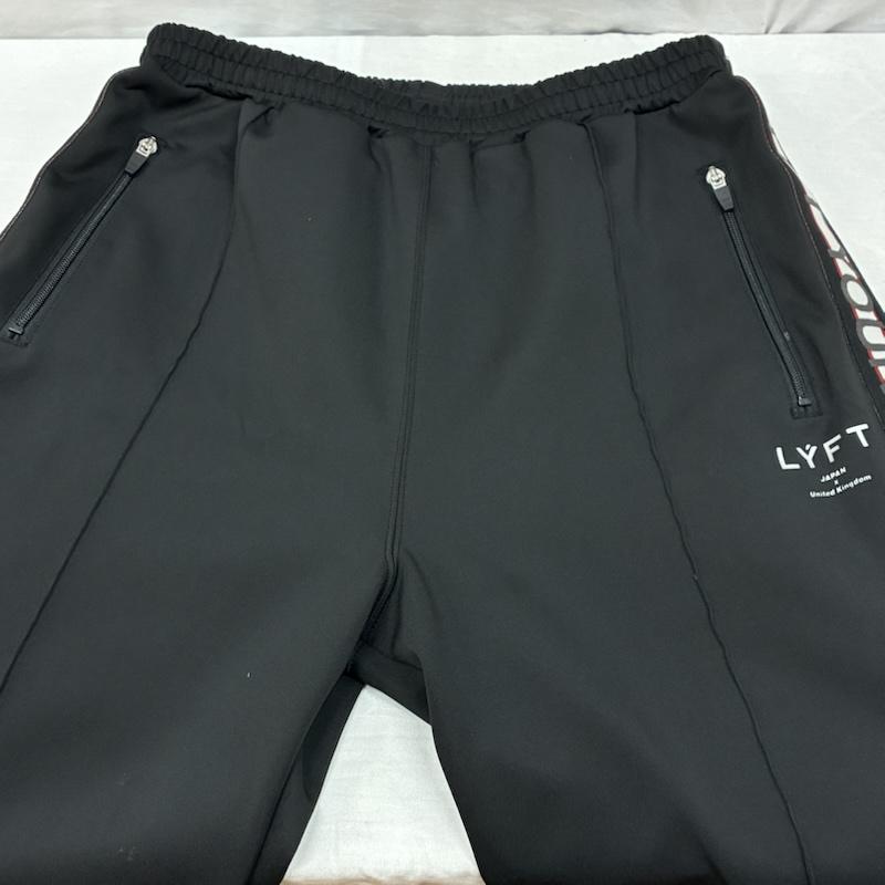 古着 USED ボトムス ボトムス サイドライン ロゴ テープ イージー トラックパンツ XL ロゴ、文字 黒 / ブラック / black メンズ USED 古着 中古 50151209