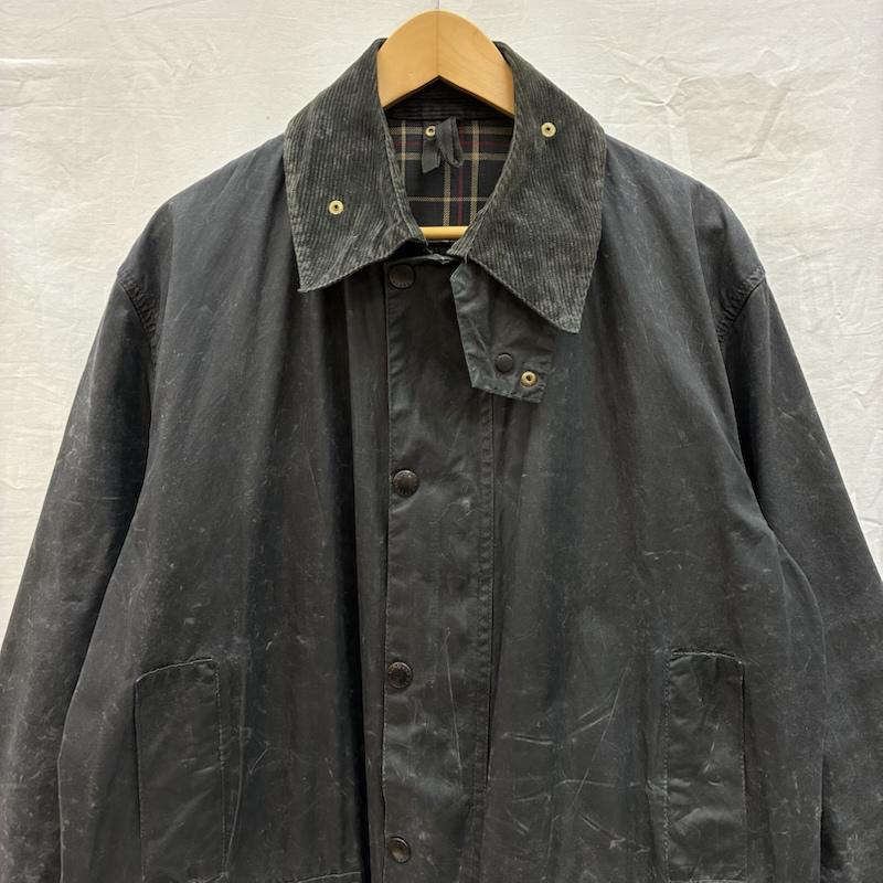 バーブァー Barbour ジャケット、上着 ジャンパー、ブルゾン 80s 3ワラント 88年製 A205 BORDER JACKET ワックス オイルドジャケット 36 チャコールグレー / チャコールグレー / メンズ USED 古着 中古 50151227