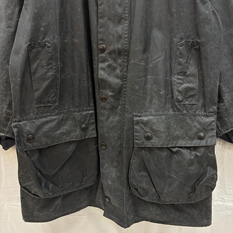 バーブァー Barbour ジャケット、上着 ジャンパー、ブルゾン 80s 3ワラント 88年製 A205 BORDER JACKET ワックス オイルドジャケット 36 チャコールグレー / チャコールグレー / メンズ USED 古着 中古 50151227