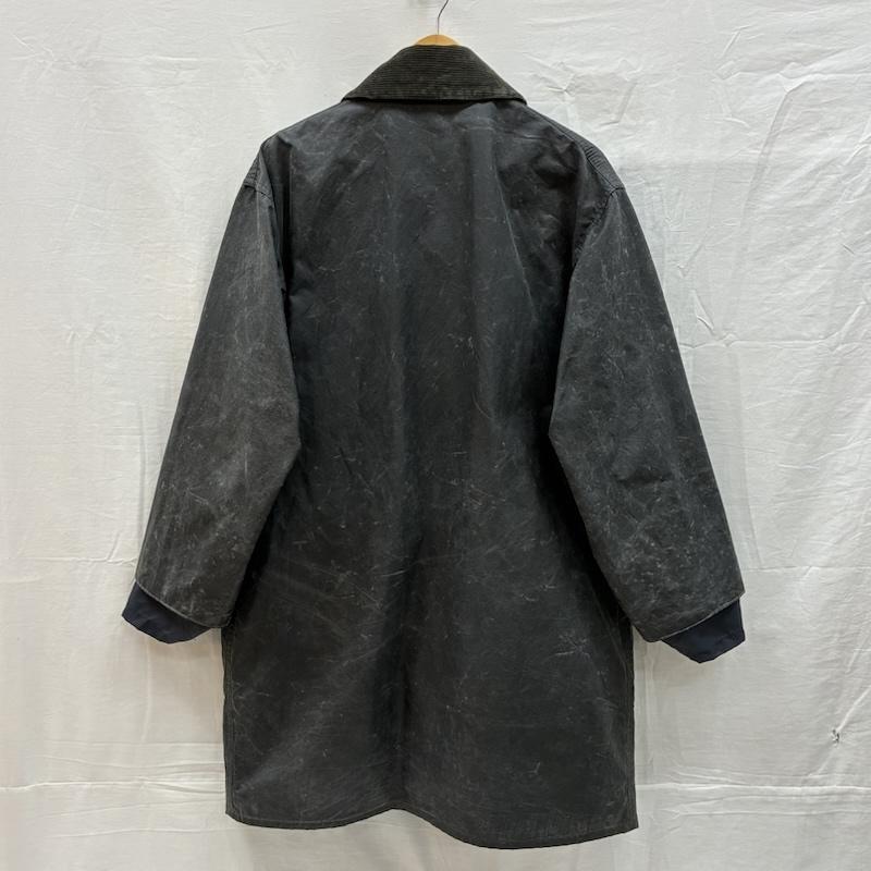 バーブァー Barbour ジャケット、上着 ジャンパー、ブルゾン 80s 3ワラント 88年製 A205 BORDER JACKET ワックス オイルドジャケット 36 チャコールグレー / チャコールグレー / メンズ USED 古着 中古 50151227