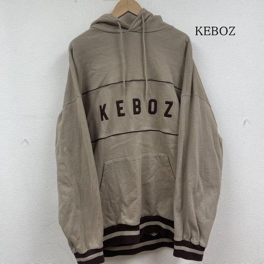 ケボズ KEBOZ パーカー 長袖 2LINE ライン SWEAT PULLOVER オーバーサイズ パーカー XXL 茶 / ブラウン / brown メンズ USED 古着 中古 50151228