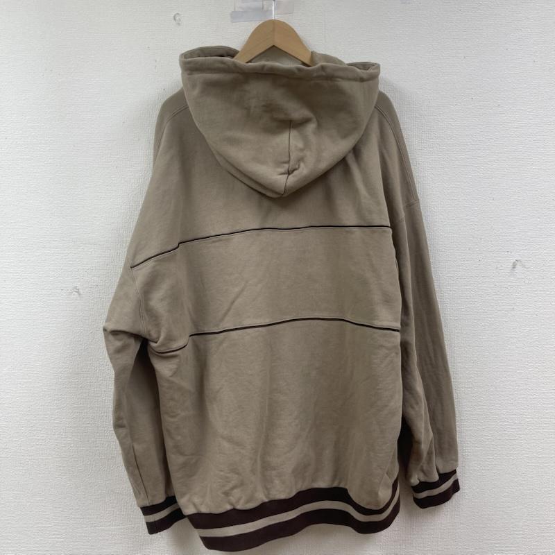 ケボズ KEBOZ パーカー 長袖 2LINE ライン SWEAT PULLOVER オーバーサイズ パーカー XXL 茶 / ブラウン / brown メンズ USED 古着 中古 50151228