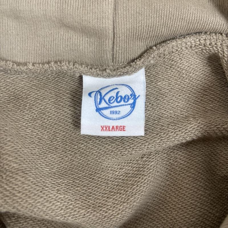 ケボズ KEBOZ パーカー 長袖 2LINE ライン SWEAT PULLOVER オーバーサイズ パーカー XXL 茶 / ブラウン / brown メンズ USED 古着 中古 50151228