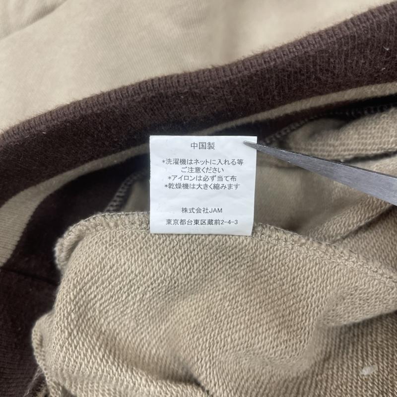 ケボズ KEBOZ パーカー 長袖 2LINE ライン SWEAT PULLOVER オーバーサイズ パーカー XXL 茶 / ブラウン / brown メンズ USED 古着 中古 50151228