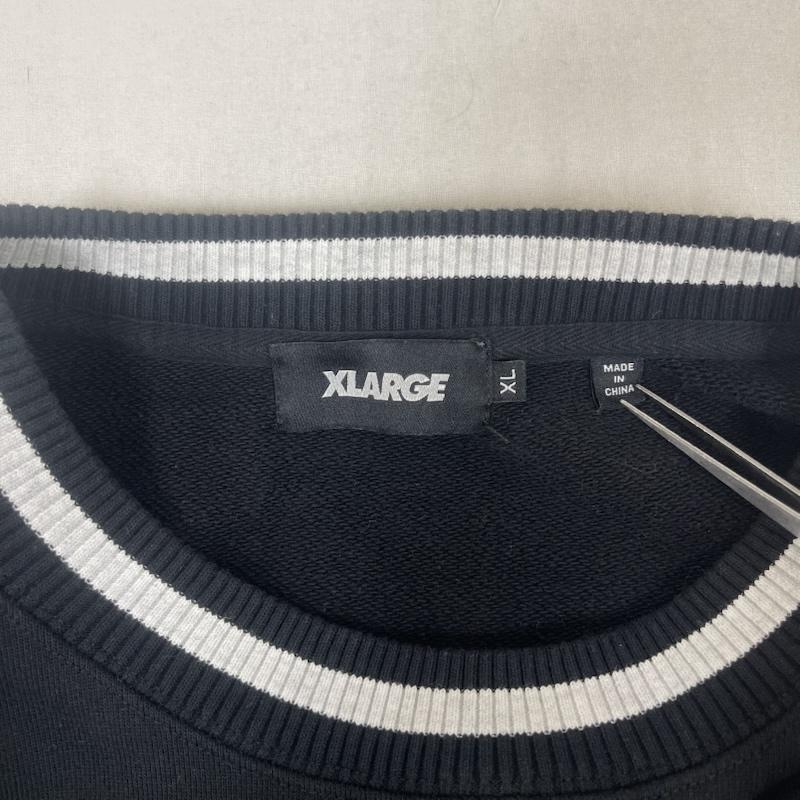 エクストララージ XLARGE トレーナー 長袖 22AW マウンテン ロゴ クルー ネック スウェット コットン スウェット 101224012025 XL 黒 / ブラック / black メンズ USED 古着 中古 50151259