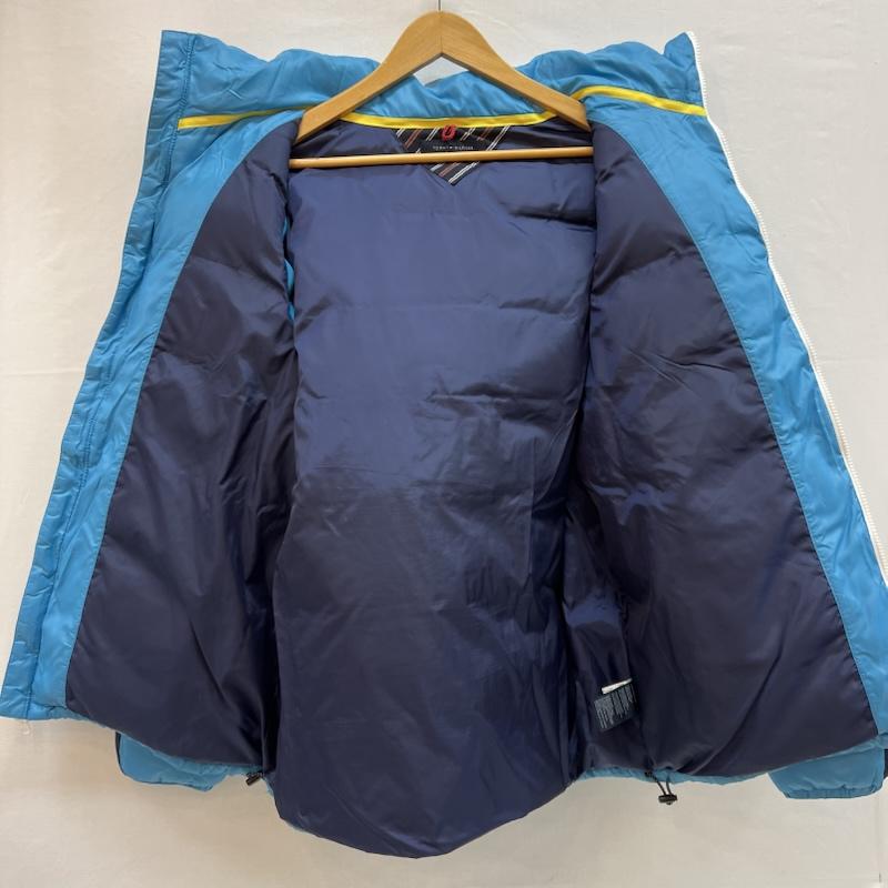 トミーヒルフィガー TOMMY HILFIGER ジャケット、上着 ダウンジャケット フード 袖 取り外し可能 ダウンジャケット XL 水色 / ライトブルー / メンズ USED 古着 中古 50151271