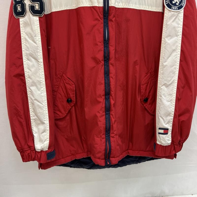 トミー ジーンズ TOMMY JEANS ジャケット、上着 ジャンパー、ブルゾン 90s 00s ナイロン パデッドジャケット L 赤 / レッド / red X 紺 / ネイビー / navy X 白 / ホワイト / white メンズ USED 古着 中古 50151273