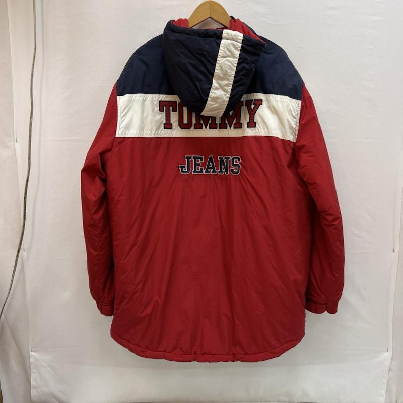 トミー ジーンズ TOMMY JEANS ジャケット、上着 ジャンパー、ブルゾン 90s 00s ナイロン パデッドジャケット L 赤 / レッド / red X 紺 / ネイビー / navy X 白 / ホワイト / white メンズ USED 古着 中古 50151273