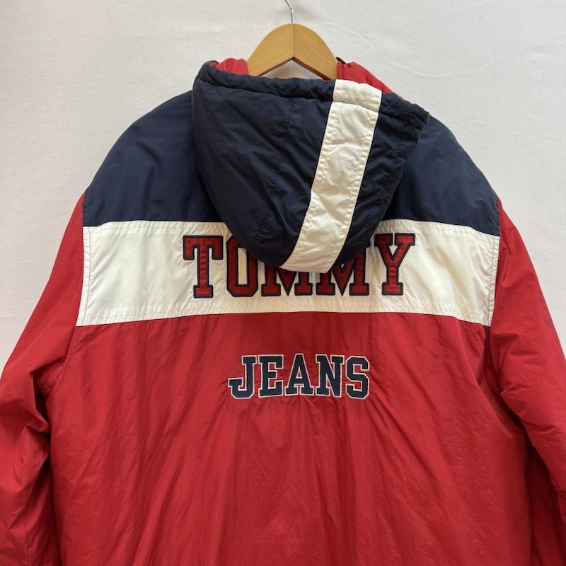 トミー ジーンズ TOMMY JEANS ジャケット、上着 ジャンパー、ブルゾン 90s 00s ナイロン パデッドジャケット L 赤 / レッド / red X 紺 / ネイビー / navy X 白 / ホワイト / white メンズ USED 古着 中古 50151273