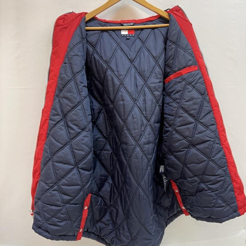 トミー ジーンズ TOMMY JEANS ジャケット、上着 ジャンパー、ブルゾン 90s 00s ナイロン パデッドジャケット L 赤 / レッド / red X 紺 / ネイビー / navy X 白 / ホワイト / white メンズ USED 古着 中古 50151273