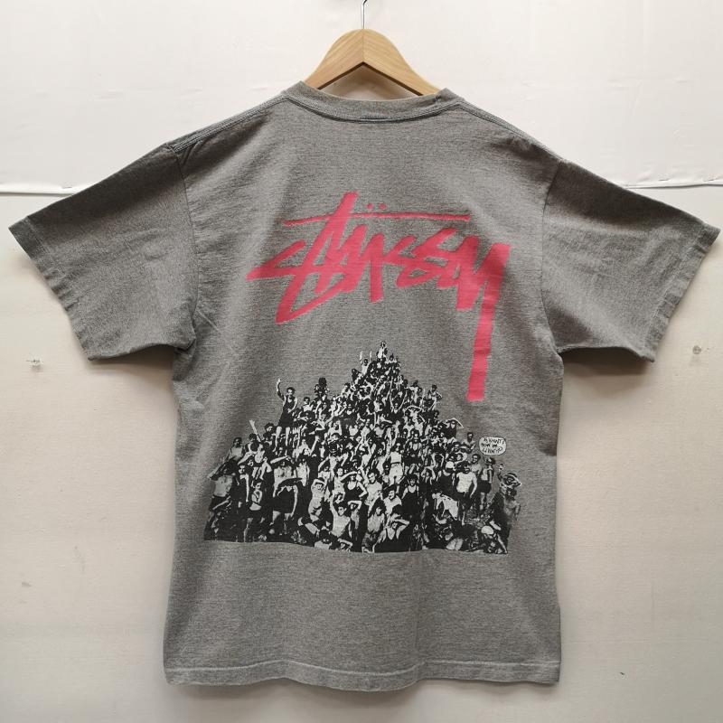 ステューシー STUSSY Tシャツ 半袖 80s 1988 BEACH MOB Tee ビーチ モブ Tシャツ 群衆 灰 / グレー / gray メンズ USED 古着 中古 50151281
