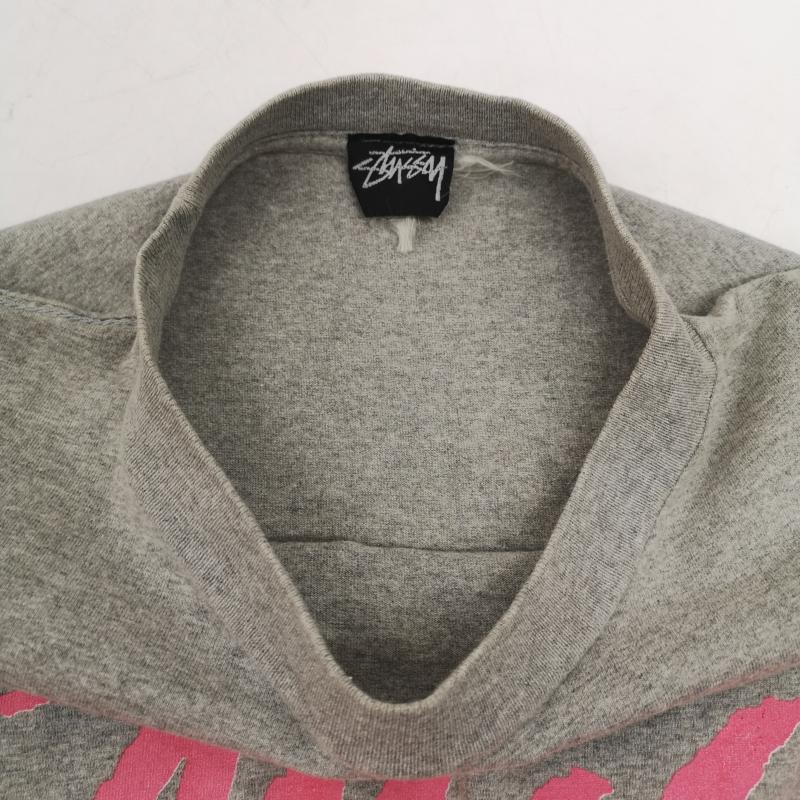 ステューシー STUSSY Tシャツ 半袖 80s 1988 BEACH MOB Tee ビーチ モブ Tシャツ 群衆 灰 / グレー / gray メンズ USED 古着 中古 50151281