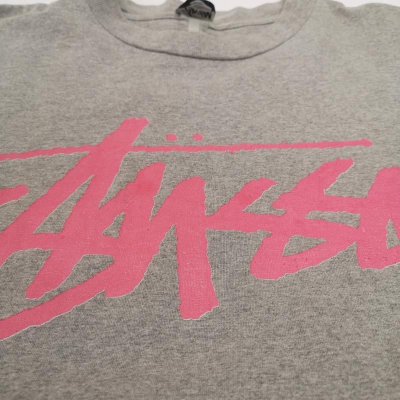 ステューシー STUSSY Tシャツ 半袖 80s 1988 BEACH MOB Tee ビーチ モブ Tシャツ 群衆 灰 / グレー / gray メンズ USED 古着 中古 50151281