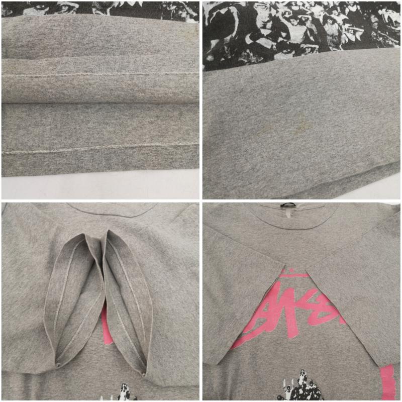 ステューシー STUSSY Tシャツ 半袖 80s 1988 BEACH MOB Tee ビーチ モブ Tシャツ 群衆 灰 / グレー / gray メンズ USED 古着 中古 50151281