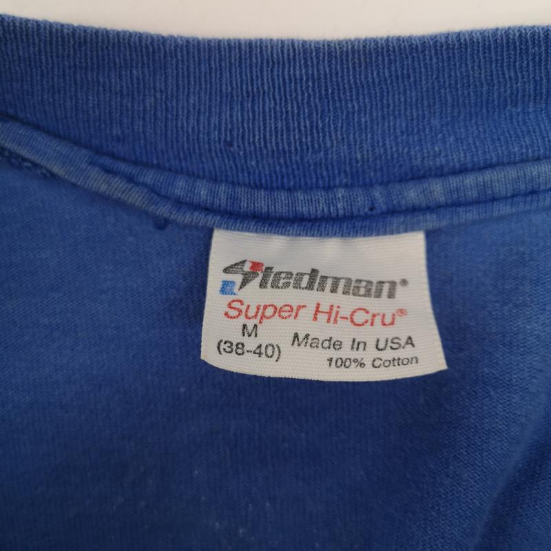 サンタクルーズ SANTA CRUZ Tシャツ 半袖 80s JEFF GROSSO Tee STEDMAN USA製 フロント プリント M 青 / ブルー / blue メンズ USED 古着 中古 50151282