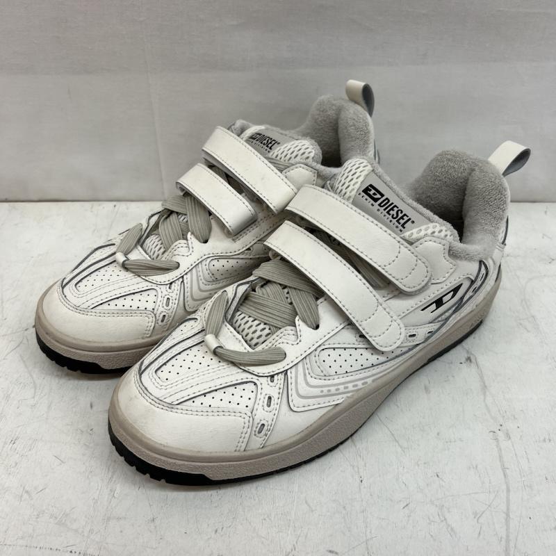 ディーゼル DIESEL スニーカー スニーカー S-UKIYO SKT レザー ベルクロ ローカットスニーカー 26.5cm 白 / ホワイト / white メンズ USED 古着 中古 50151286