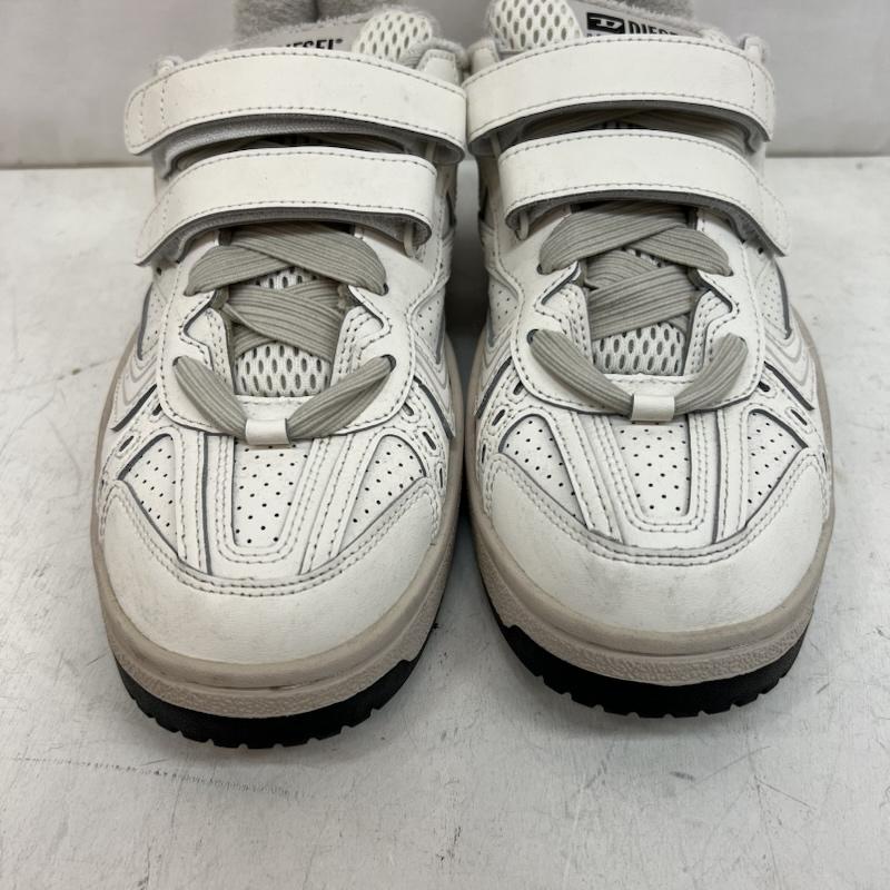 ディーゼル DIESEL スニーカー スニーカー S-UKIYO SKT レザー ベルクロ ローカットスニーカー 26.5cm 白 / ホワイト / white メンズ USED 古着 中古 50151286