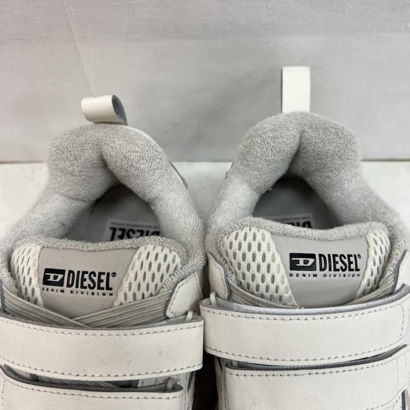 ディーゼル DIESEL スニーカー スニーカー S-UKIYO SKT レザー ベルクロ ローカットスニーカー 26.5cm 白 / ホワイト / white メンズ USED 古着 中古 50151286