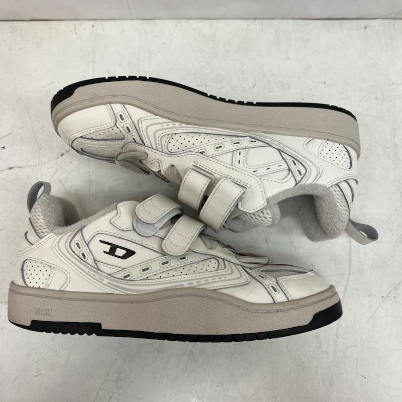 ディーゼル DIESEL スニーカー スニーカー S-UKIYO SKT レザー ベルクロ ローカットスニーカー 26.5cm 白 / ホワイト / white メンズ USED 古着 中古 50151286