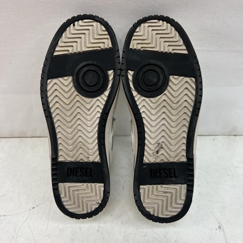 ディーゼル DIESEL スニーカー スニーカー S-UKIYO SKT レザー ベルクロ ローカットスニーカー 26.5cm 白 / ホワイト / white メンズ USED 古着 中古 50151286