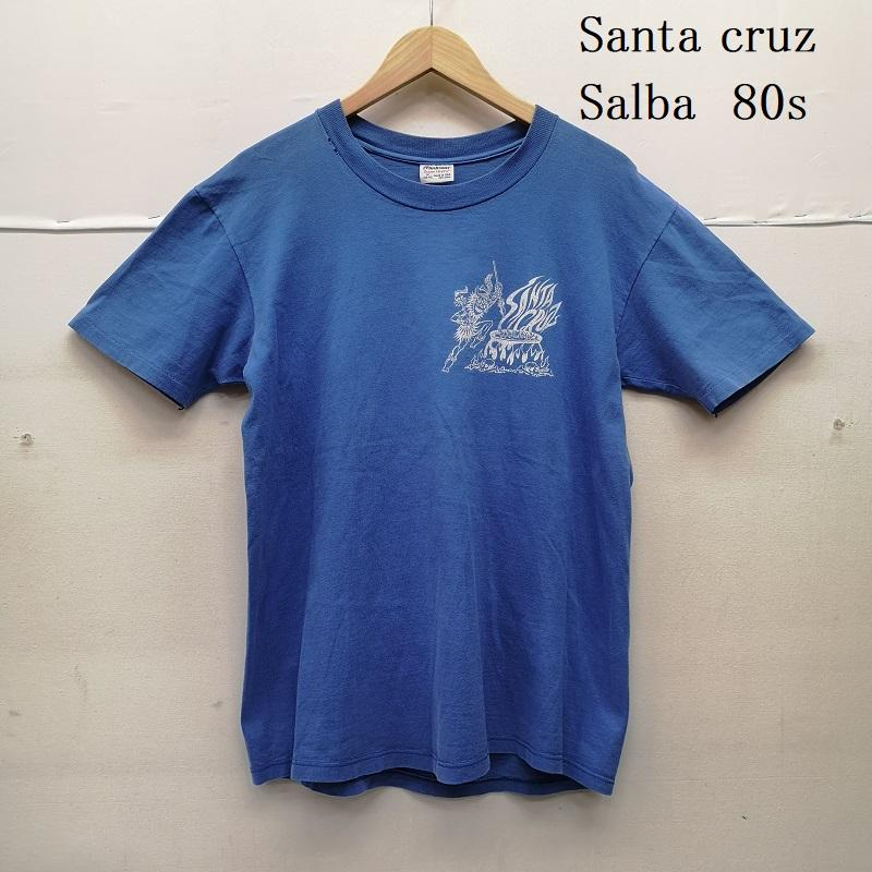 サンタクルーズ SANTA CRUZ Tシャツ 半袖 80s Salba サルバ Tシャツ STEDMAN USA製 M 青 / ブルー / blue メンズ USED 古着 中古 50151287