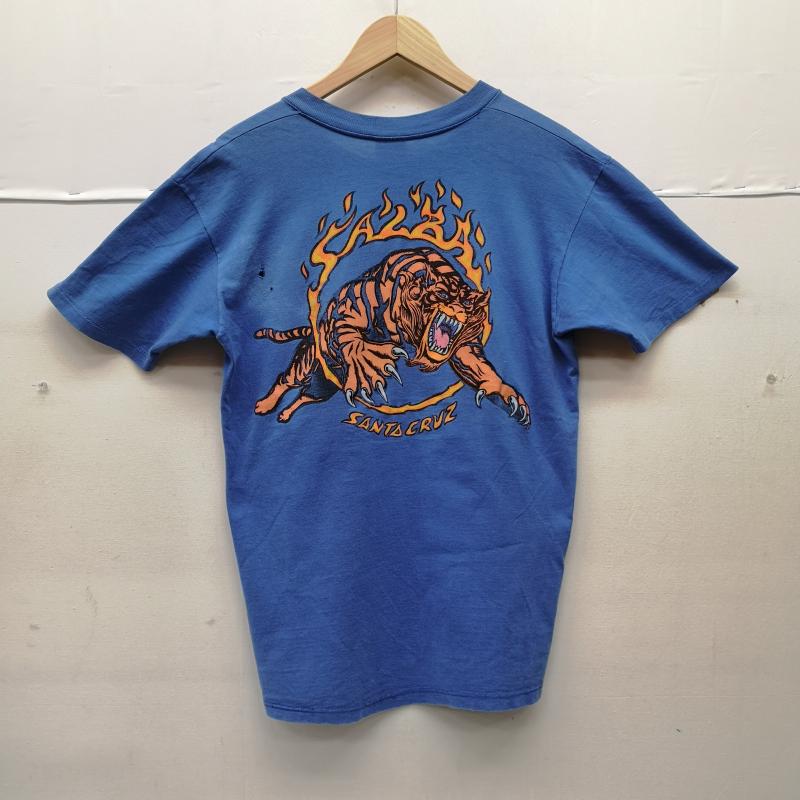 サンタクルーズ SANTA CRUZ Tシャツ 半袖 80s Salba サルバ Tシャツ STEDMAN USA製 M 青 / ブルー / blue メンズ USED 古着 中古 50151287