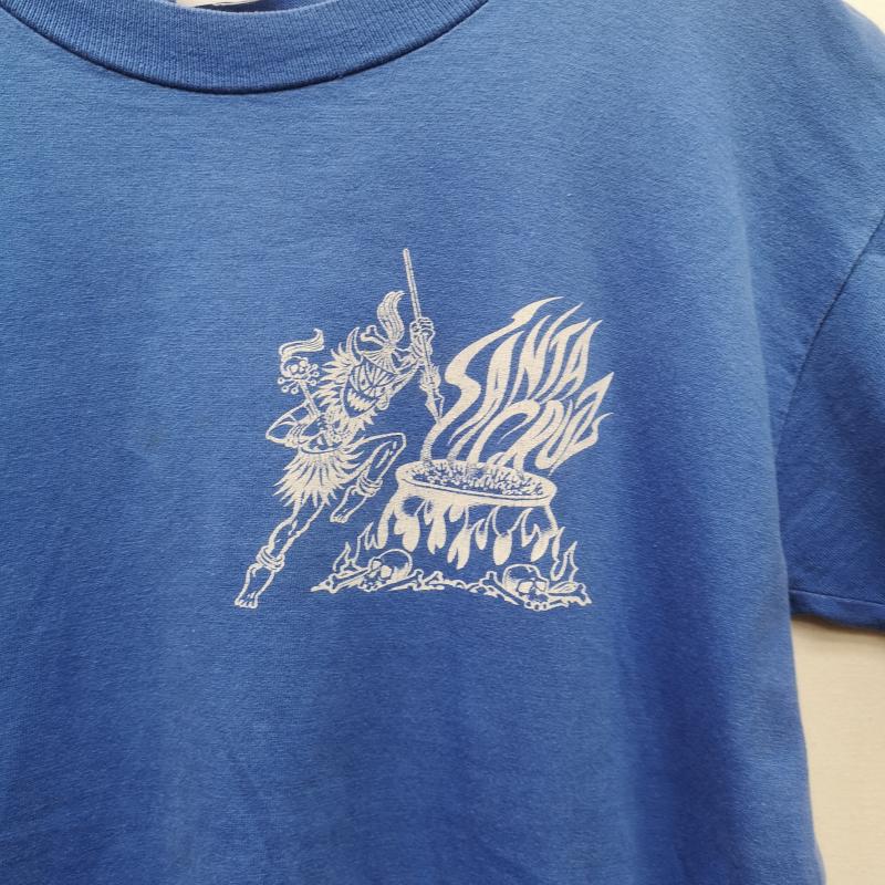 サンタクルーズ SANTA CRUZ Tシャツ 半袖 80s Salba サルバ Tシャツ STEDMAN USA製 M 青 / ブルー / blue メンズ USED 古着 中古 50151287