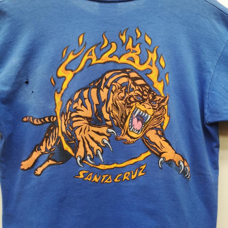 サンタクルーズ SANTA CRUZ Tシャツ 半袖 80s Salba サルバ Tシャツ STEDMAN USA製 M 青 / ブルー / blue メンズ USED 古着 中古 50151287