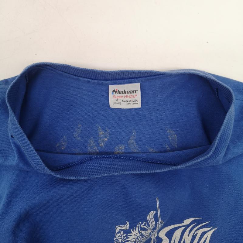 サンタクルーズ SANTA CRUZ Tシャツ 半袖 80s Salba サルバ Tシャツ STEDMAN USA製 M 青 / ブルー / blue メンズ USED 古着 中古 50151287