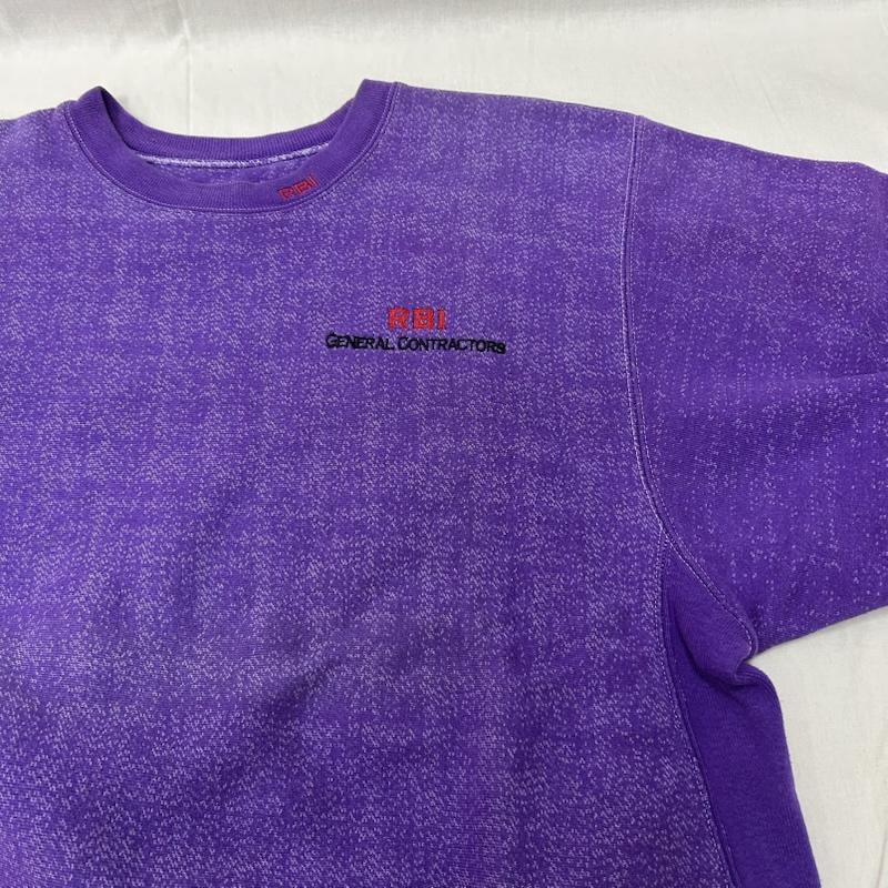 チャンピオン Champion トレーナー 長袖 00s エルサルバドル製 PREMIUMREVERSEWEAVE プレミアムリバースウィーブ スウェット パープル Mサイズ M ロゴ、文字 X 刺繍 紫 / パープル / purple メンズ USED 古着 中古 50151294