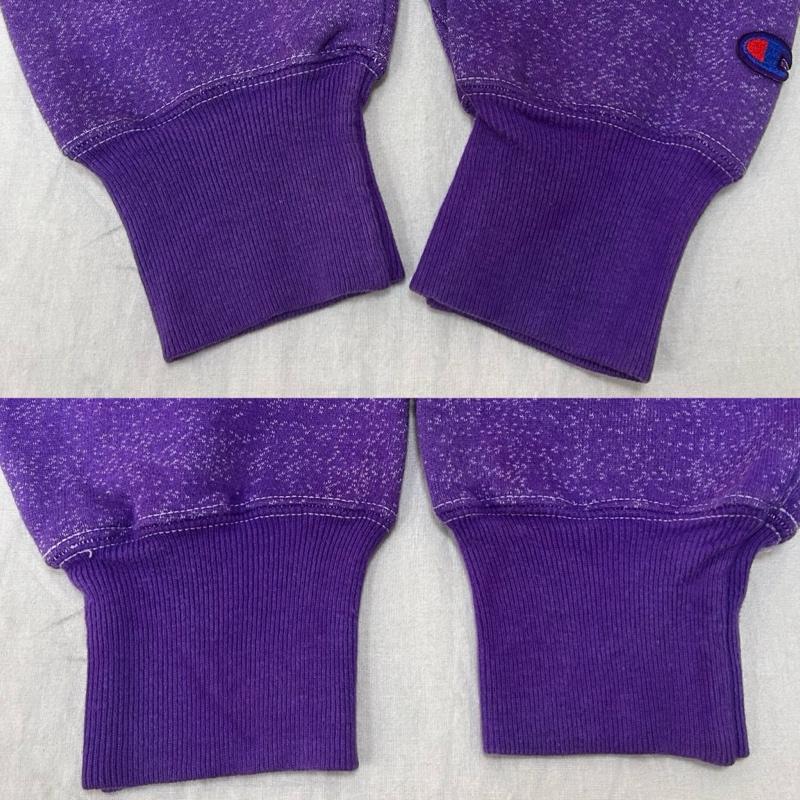 チャンピオン Champion トレーナー 長袖 00s エルサルバドル製 PREMIUMREVERSEWEAVE プレミアムリバースウィーブ スウェット パープル Mサイズ M ロゴ、文字 X 刺繍 紫 / パープル / purple メンズ USED 古着 中古 50151294