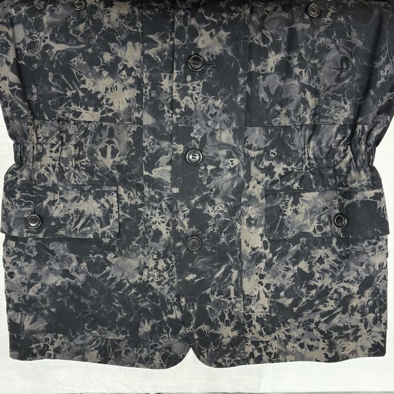 イッセイミヤケ ISSEY MIYAKE ジャケット、上着 ジャケット、ブレザー 90s 黒タグ 1992ss マーブル ブリーチ 総柄 4釦 テーラード ジャケット ME21-FD012 アーカイブ M 総柄 メンズ USED 古着 中古 50151302