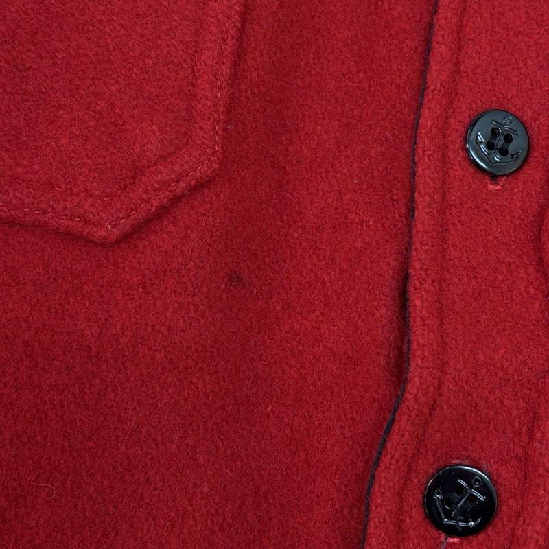 メルトン MELTON ジャケット、上着 ジャンパー、ブルゾン 80年代 ビンテージ USA製 CPO ウール シャツ ジャケット 80s VINTAGE M 赤 / レッド / red メンズ USED 古着 中古 50151319