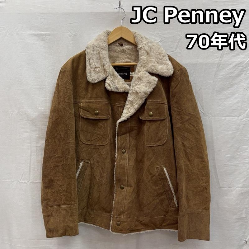 ジェーシーペニー JCPENNEY ジャケット、上着 レザージャケット 70年代 ビンテージ メキシコ製 スエードレザー 裏ボア ランチ ジャケット 70s VINTAGE 46 メンズ USED 古着 中古 50151325