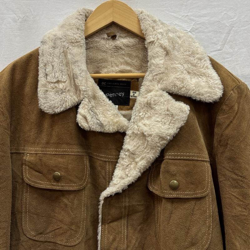 ジェーシーペニー JCPENNEY ジャケット、上着 レザージャケット 70年代 ビンテージ メキシコ製 スエードレザー 裏ボア ランチ ジャケット 70s VINTAGE 46 メンズ USED 古着 中古 50151325