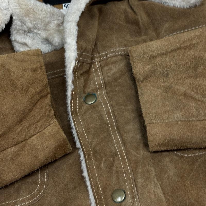 ジェーシーペニー JCPENNEY ジャケット、上着 レザージャケット 70年代 ビンテージ メキシコ製 スエードレザー 裏ボア ランチ ジャケット 70s VINTAGE 46 メンズ USED 古着 中古 50151325
