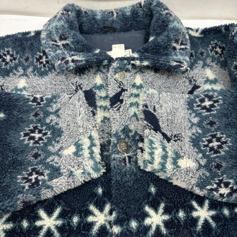 エルエルビーン L.L.Bean ジャケット、上着 ジャンパー、ブルゾン 80s USA製 ノルディック 総柄 ボア ジャケット 青 / ブルー / blue メンズ USED 古着 中古 50151340