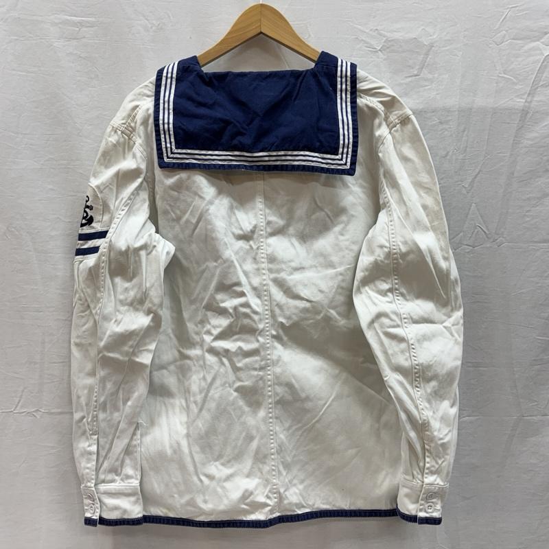 古着 USED ジャケット、上着 ジャンパー、ブルゾン J.COMPTON SONS＆WEBB社 70-80年代 ビンテージ セーラーカラー シーマンズコート ジャケット - 白 / ホワイト / white X 紺 / ネイビー / navy メンズ USED 古着 中古 50151345