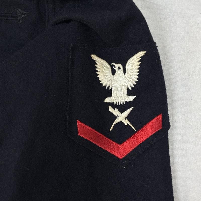 古着 USED ジャケット、上着 ジャンパー、ブルゾン US NAVY 60-70年代 ビンテージ ウール セーラーカラー プルオーバー ジャケット 60s 70s VINTAGE 38 紺 / ネイビー / navy メンズ USED 古着 中古 50151346