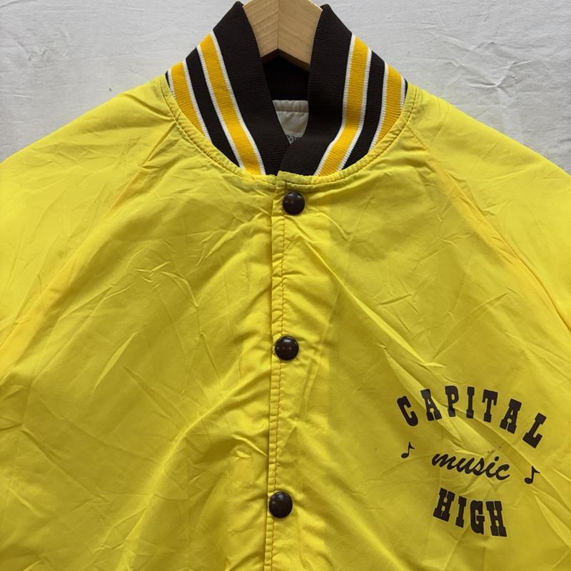 古着 USED ジャケット、上着 ジャンパー、ブルゾン EAGLE ATHLETIC 90年代 ビンテージ USA製 中綿 ナイロン スタジャン 90s VINTAGE S 黄 / イエロー / yellow メンズ USED 古着 中古 50151359