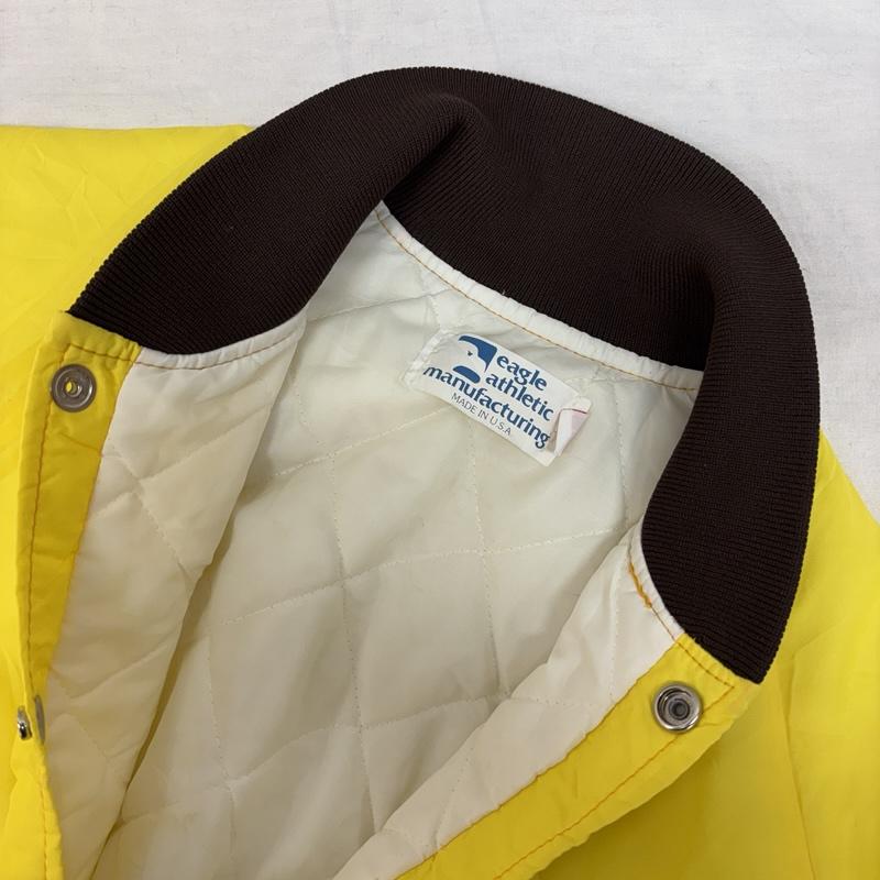古着 USED ジャケット、上着 ジャンパー、ブルゾン EAGLE ATHLETIC 90年代 ビンテージ USA製 中綿 ナイロン スタジャン 90s VINTAGE S 黄 / イエロー / yellow メンズ USED 古着 中古 50151359