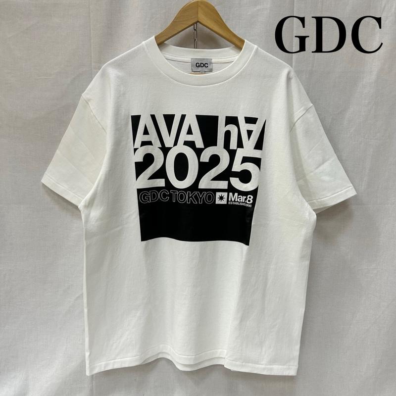 ジーディーシー GDC Tシャツ 半袖 AVA-Ha 2025 半袖Tシャツ ホワイトGD0107 L ロゴ、文字 白 / ホワイト / white メンズ USED 古着 中古 50151362