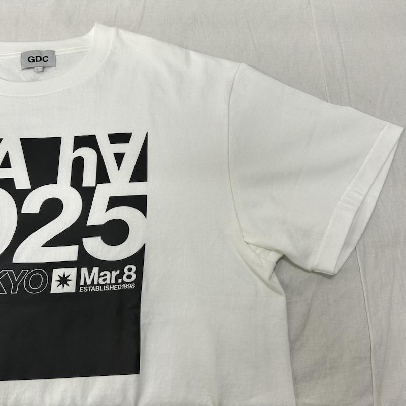 ジーディーシー GDC Tシャツ 半袖 AVA-Ha 2025 半袖Tシャツ ホワイトGD0107 L ロゴ、文字 白 / ホワイト / white メンズ USED 古着 中古 50151362