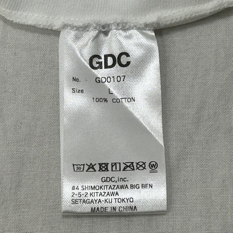 ジーディーシー GDC Tシャツ 半袖 AVA-Ha 2025 半袖Tシャツ ホワイトGD0107 L ロゴ、文字 白 / ホワイト / white メンズ USED 古着 中古 50151362