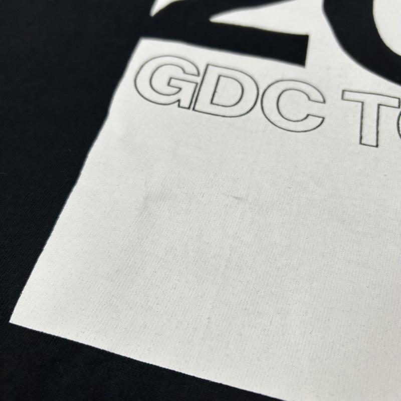 ジーディーシー GDC Tシャツ 半袖 AVA-Ha 2025 半袖Tシャツ ブラック GD0107 L ロゴ、文字 黒 / ブラック / black メンズ USED 古着 中古 50151365