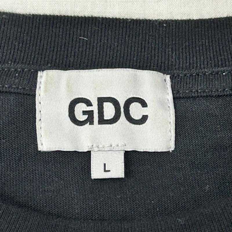 ジーディーシー GDC Tシャツ 半袖 AVA-Ha 2025 半袖Tシャツ ブラック GD0107 L ロゴ、文字 黒 / ブラック / black メンズ USED 古着 中古 50151365
