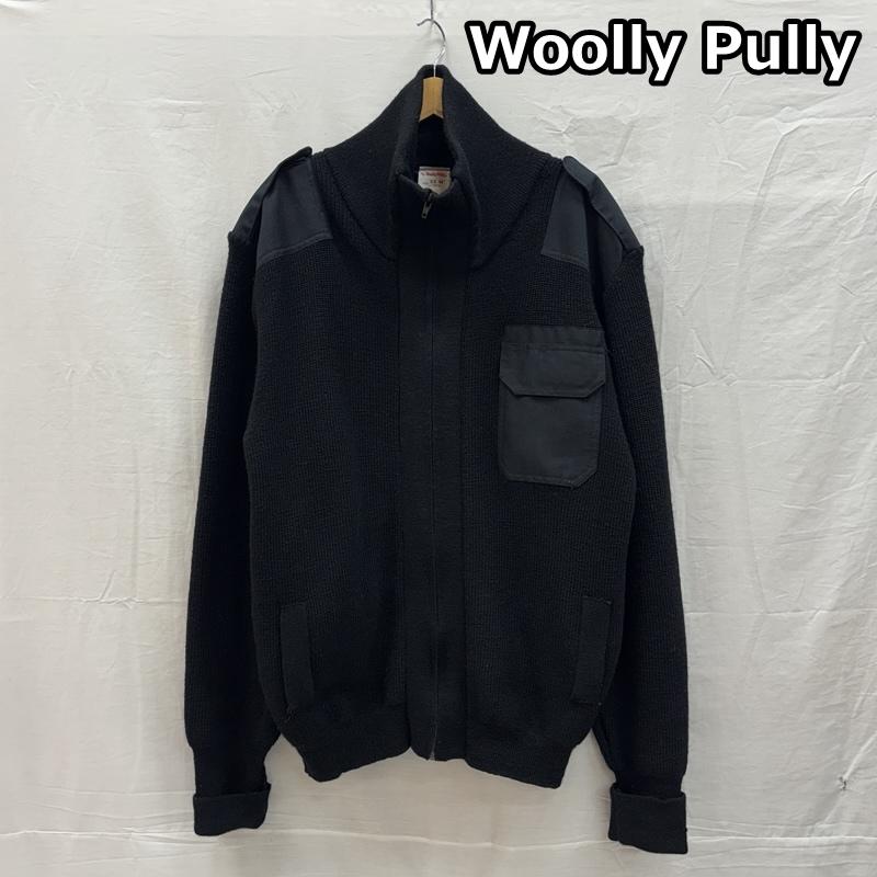 古着 USED ジャケット、上着 ジャンパー、ブルゾン Woolly Pully ウーリープーリー ミリタリー コマンドセーター リブニット ウール ジップアップ - 黒 / ブラック / black メンズ USED 古着 中古 50151367