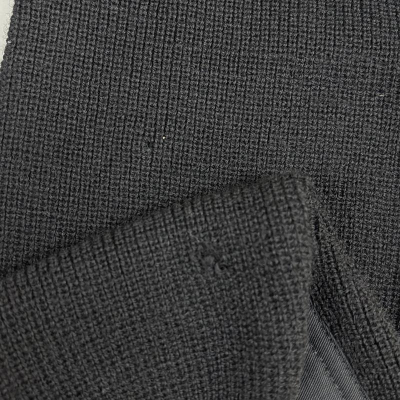 古着 USED ジャケット、上着 ジャンパー、ブルゾン Woolly Pully ウーリープーリー ミリタリー コマンドセーター リブニット ウール ジップアップ - 黒 / ブラック / black メンズ USED 古着 中古 50151367