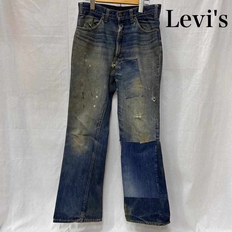 リーバイス Levi s パンツ デニム、ジーンズ デニムパンツ オレンジタブ ボタン裏8 70S TALON42 - 無地 青 / ブルー / blue メンズ USED 古着 中古 50151370