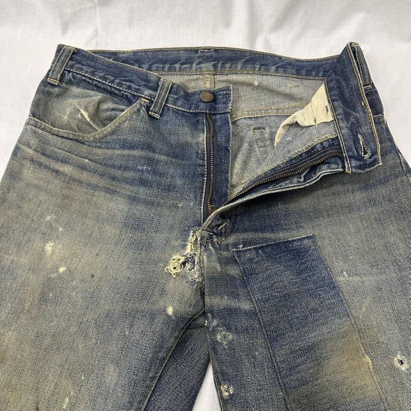 リーバイス Levi s パンツ デニム、ジーンズ デニムパンツ オレンジタブ ボタン裏8 70S TALON42 - 無地 青 / ブルー / blue メンズ USED 古着 中古 50151370